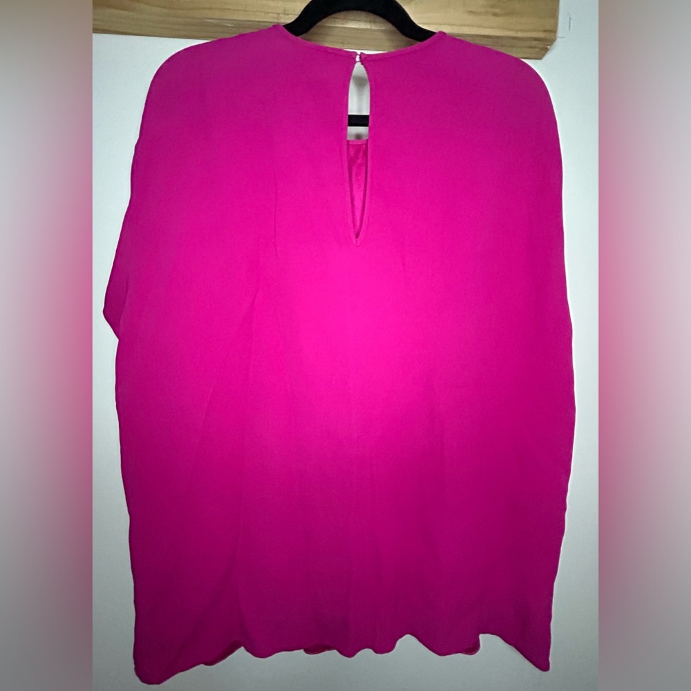 EUC RTR ROCHAS PARIS RUFFLE TOP WITH BACK KEYHOLE DETAIL FR48 - Picture 6 of 8